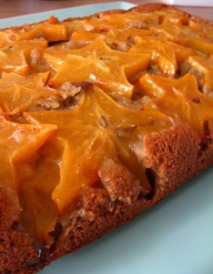 Starfruit Upside-down cake